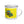 John Deere 6910 with Hedge Cutter Pop Art | Enamel Mug