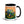 John Deere 6910 with Hedge Cutter Splash Art | 15 oz Mug with Color Inside - Black