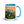 John Deere 6910 with Hedge Cutter Splash Art | 15 oz Mug with Color Inside - Blue