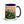 John Deere 6910 with Hedge Cutter Splash Art | 15 oz Mug with Color Inside - Dark Blue