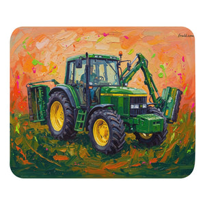 John Deere 6910 with Hedge Cutter Splash Art | Mouse Mat