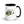 John Deere 6910 with Hedge Cutter Watercolor | 15 oz Mug with Color Inside - Black