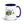 John Deere 6910 with Hedge Cutter Watercolor | 15 oz Mug with Color Inside - Dark Blue