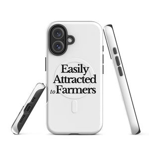 Furrow and Fields MagSafe® Tough Case for iPhone® Easily Attracted to Farmers | MagSafe® Tough Case for iPhone® Quality Farmers Merch