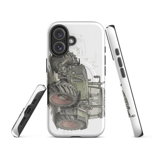 Furrow and Fields MagSafe® Tough Case for iPhone® Fendt Favorit 818 Pencil Sketch | MagSafe® Tough Case for iPhone® Quality Farmers Merch