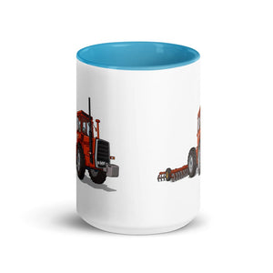 Massey Ferguson 1200 Illustration | 15 oz Mug with Color Inside - side view