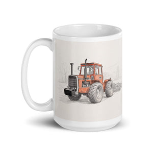 Massey Ferguson 1200 Pencil Sketch | White Glossy Mug - view 3