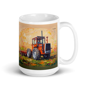Massey Ferguson 1200 Splash Art | White Glossy Mug