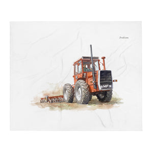 Massey Ferguson 1200 Watercolor | Throw Blanket