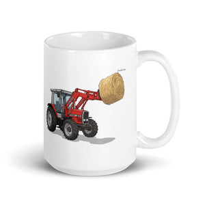 Massey Ferguson 3070 Autotronic Illustration | White Glossy Mug
