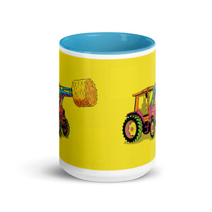 Massey Ferguson 3070 Autotronic Pop Art | 15 oz Mug with Color Inside - side view