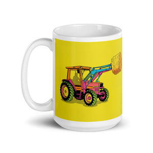 Massey Ferguson 3070 Autotronic Pop Art | White Glossy Mug - view 3