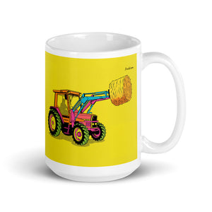 Massey Ferguson 3070 Autotronic Pop Art | White Glossy Mug