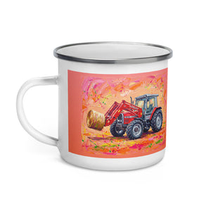 Massey Ferguson 3070 Autotronic Splash Art | Enamel Mug - view 3