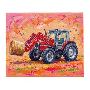 Massey Ferguson 3070 Autotronic Splash Art | Throw Blanket