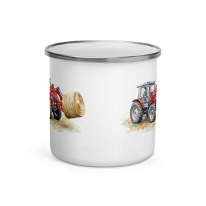 Massey Ferguson 3070 Autotronic Watercolor | Enamel Mug - view 2