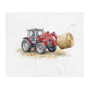 Massey Ferguson 3070 Autotronic Watercolor | Throw Blanket