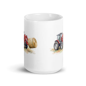 Massey Ferguson 3070 Autotronic Watercolor | White Glossy Mug - view 2