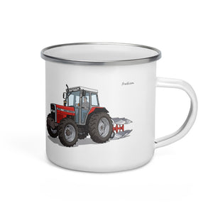 Massey Ferguson 375 Illustration | Enamel Mug