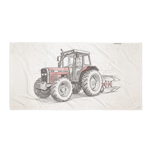 Massey Ferguson 375 Pencil Sketch | Beach Towel