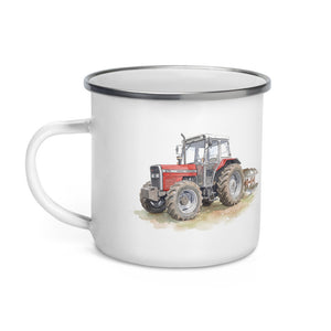Massey Ferguson 375 Watercolor | Enamel Mug - view 3