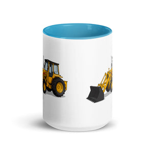 Massey Ferguson 50E Illustration | 15 oz Mug with Color Inside - side view
