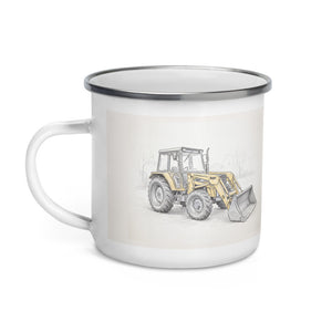 Massey Ferguson 50E Pencil Sketch | Enamel Mug - view 3