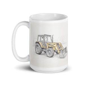 Massey Ferguson 50E Pencil Sketch | White Glossy Mug - view 3