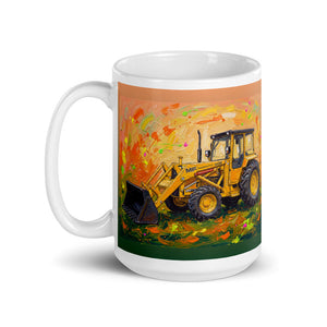 Massey Ferguson 50E Splash Art | White Glossy Mug - view 3
