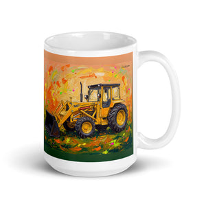 Massey Ferguson 50E Splash Art | White Glossy Mug