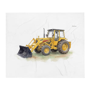 Massey Ferguson 50E Watercolor | Throw Blanket