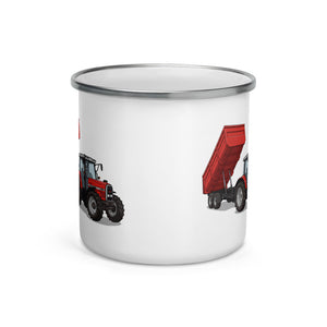 Massey Ferguson 6180 Illustration | Enamel Mug - view 2