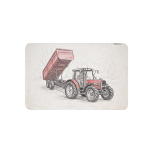 Massey Ferguson 6180 Pencil Sketch | Sherpa Blanket 37″×57″