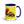 Massey Ferguson 6180 Pop Art | 15 oz Mug with Color Inside - Dark Blue