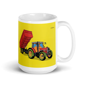 Massey Ferguson 6180 Pop Art | White Glossy Mug