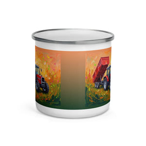 Massey Ferguson 6180 Splash Art | Enamel Mug - view 2
