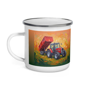 Massey Ferguson 6180 Splash Art | Enamel Mug - view 3