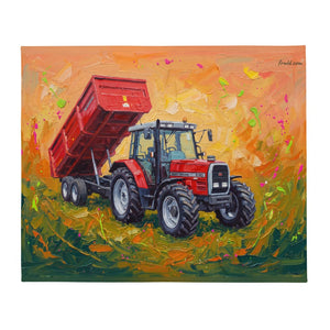 Massey Ferguson 6180 Splash Art | Throw Blanket