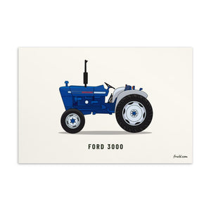 Furrow and Fields Postcard 4″×6″ Ford 3000 | Postcard Quality Farmers Merch