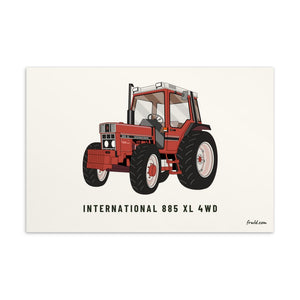 Furrow and Fields Postcard 4″×6″ International 885 XL 4WD | Postcard Quality Farmers Merch