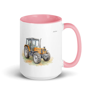 Renault 106-54 TL Watercolor | 15 oz Mug with Color Inside - Pink
