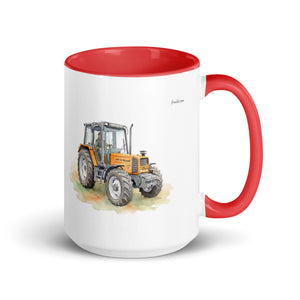 Renault 106-54 TL Watercolor | 15 oz Mug with Color Inside - Red