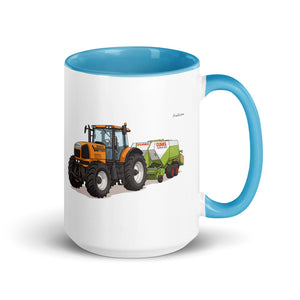 Renault Atles 926 RZ Illustration | 15 oz Mug with Color Inside - Blue