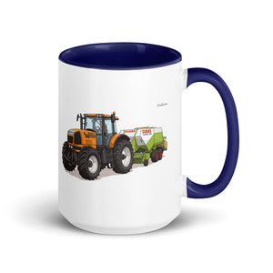 Renault Atles 926 RZ Illustration | 15 oz Mug with Color Inside - Dark Blue