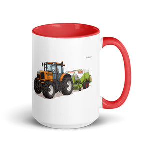 Renault Atles 926 RZ Illustration | 15 oz Mug with Color Inside - Red