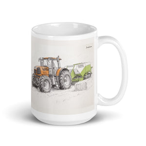 Renault Atles 926 RZ Pencil Sketch | White Glossy Mug
