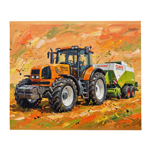 Furrow & Fields Renault Atles 926 RZ Splash Art | Throw Blanket Quality Farmers Merch