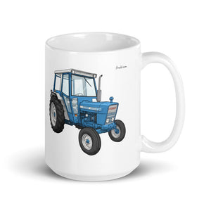 Furrow & Fields 11 oz Ford 4600 Illustration | White Glossy Mug Quality Farmers Merch
