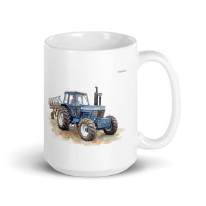 Furrow & Fields 11 oz Ford 9700 Watercolor | White Glossy Mug Quality Farmers Merch