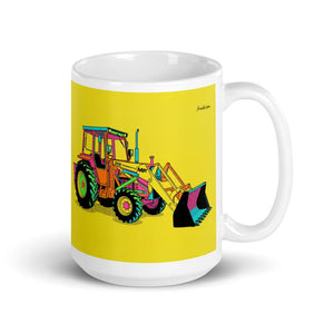 Furrow & Fields 11 oz Massey Ferguson 50E Pop Art | White Glossy Mug Quality Farmers Merch